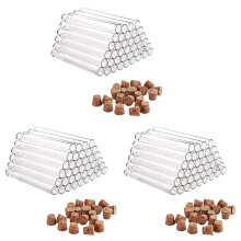 Pack van 120 Plastic Reageerbuisjes met Kurken 20Ml Reageerbuisjes voor Bloemen, voor DIY Ambachtelijke Snoep Vloeistoffen Kruiden Bloemen, 150X16Mm