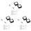 Retractable Remote Control Tethers, Remote Cable Lock , 6.6Ft /2M Remote Control Security Lock for TV and DVD 6 Pcs 1