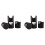 8pcs HIFI Cable Stand Booster Holder Support Frame Anti-Shock Foot Multi-Function Speaker Cable Trailing Pad Black 1