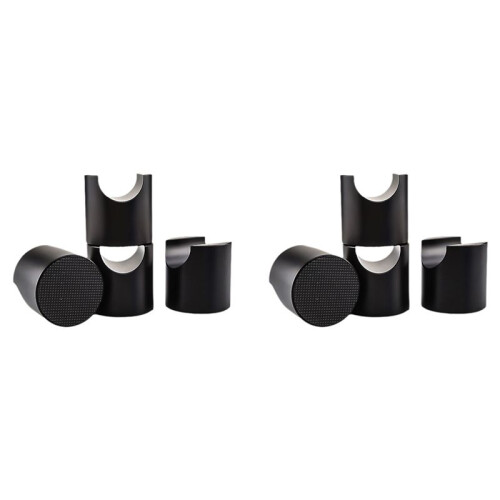 8pcs HIFI Cable Stand Booster Holder Support Frame Anti-Shock Foot Multi-Function Speaker Cable Trailing Pad Black