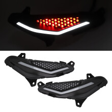 2pcs Waterproof Motorcycle LED Indicator Lights for RS150R V1 V2 Red & White
