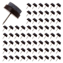 UPPERX 500pcs Chair Leg Floor Pad Skid Glide DIY Nail Protectors 20mm Dia