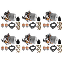 6X Auto Carburetor for Briggs & Stratton Walbro Lmt 5-4993 with Mounting Gasket Filter Fuel Supply System Carburetor