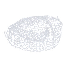 Fly Fishing Landing Net 32cm Clear White Soft Rubber Mesh for Trout Catch & Release