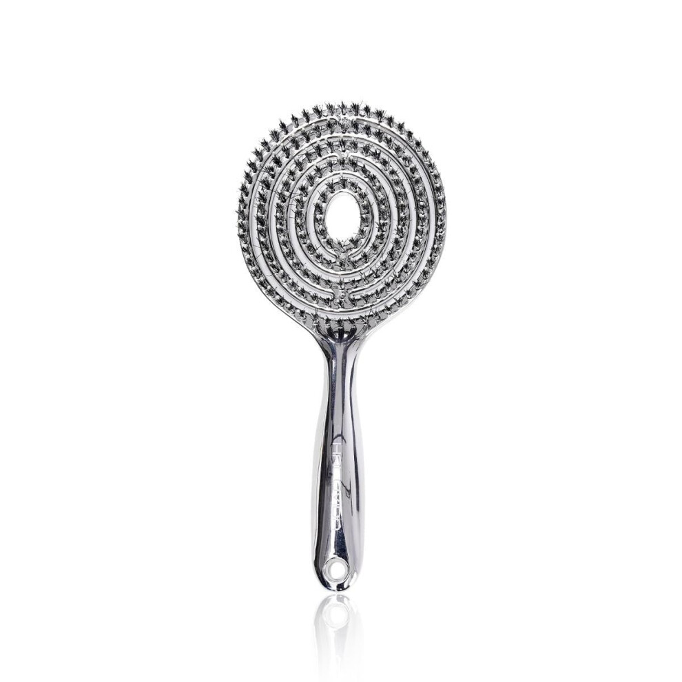 Round Hair Brush with Hollow Barrel for Fast Blow Drying, AntiFrizz, Volumizing Styling