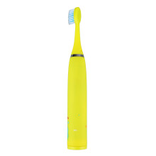 Spazzolino Elettrico per Bambini, 4 Velocità, 8 Testine, USB, 19cm, Giallo