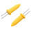 12 Pieces of Corn Rack Corn  the Cob Stainless Steel Corn Rack Fork Skewers with Silicone Handle 2