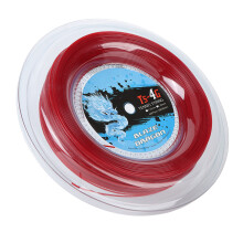 Bobine de corde de tennis en polyester rouge TS 4G 200 m, 1,25 mm pour sport