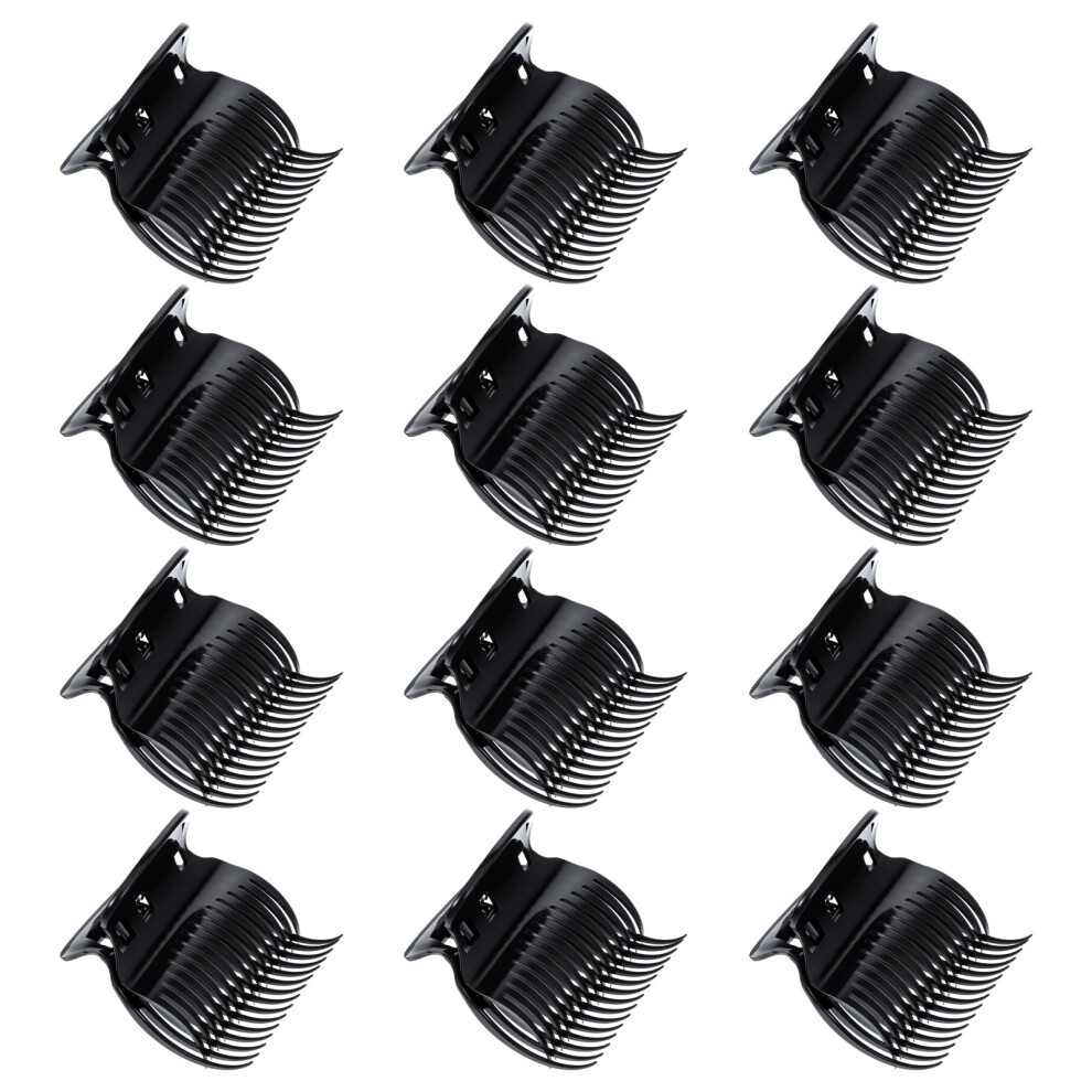 12 Pcs Hot Roller Clips Heat Resistant Hair Claw Clips for Curling Styling and Sectioning