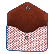 Portacarte in PU blu 10,2x6,6x1,3 cm 34 g