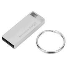 USB kľúč, zliatina zinku, rozhranie USB 2.0, prenosná flash pamäť, rozšírenie úložiska U disk kompatibilný s notebookom, 64 GB