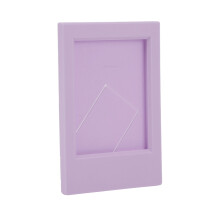 Marco de fotos rectangular de plástico para escritorio, estilo clásico, compatible con Fujifilm e Instax Mini de 3 pulgadas, color lila y morado.