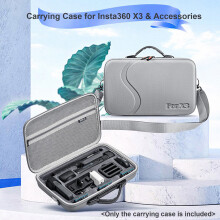STARTRC Draagbare Sportcamera Tas Opbergtas Beschermhoes Schokbestendig met Schouderriem Compatibel met Insta360 X3 & Accessoires