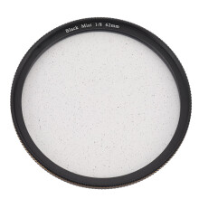 Filtro Lightdow 1/8 Black Mist para Câmera, Foco Suave, Vidro Óptico, Lente de Filtro para Câmera Compatível com Gravação de Vídeo, 62mm