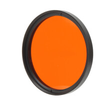 Filtro de Lente de 52mm em Vidro Óptico para Câmeras, Compatível com Câmeras Digitais Nikon e Fujifilm, Cor Laranja