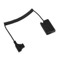 D Tap naar DMW DCC17 dummybatterij met spiraalkabel DMW BLK22 batterijadapter, compatibel met Lumix S5, S5K, S5GK, GH5II, GH6 en G9 digitale camera's