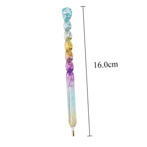 2pcs Twisted Dotting Pen Rhinestone Picker Tool for Precise Bead Placement and Nail Art 1