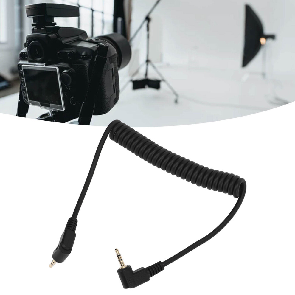 2.5Mm Male To Male Coiled Flash Sync Cable For Em Series Dslr Camera 5011389899654