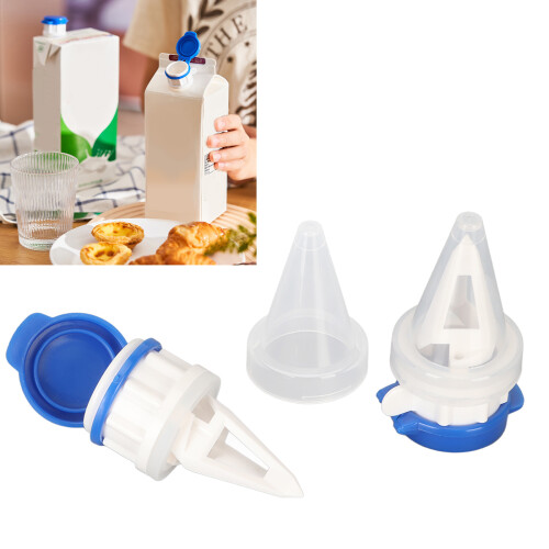 2pcs Bottle Pourer Diverters for Milk Drinks 2.26cm Plastic Kitchen Gift