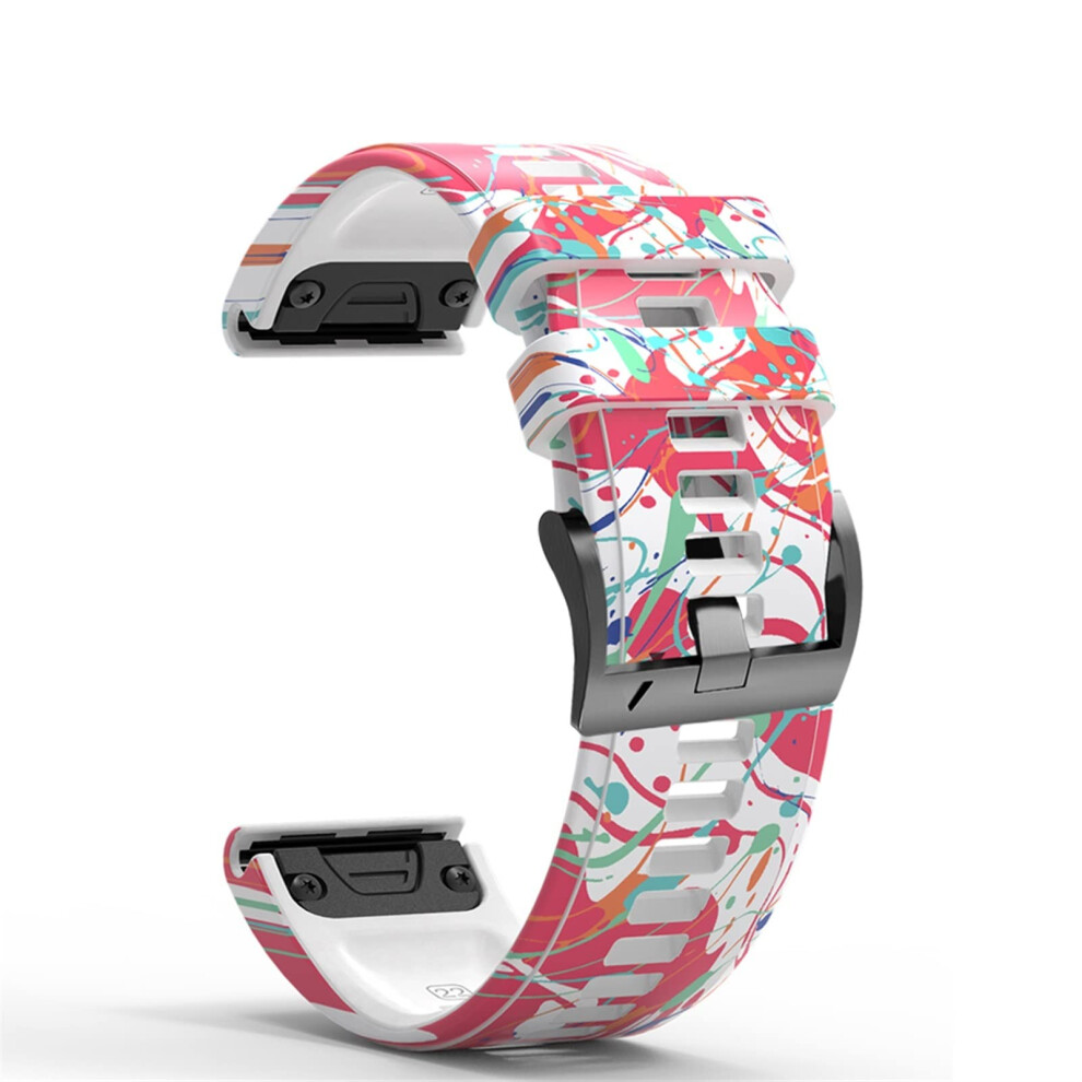 26Mm Silicone Replacement Watch Band For Garmin Fenix 6X/6X Pro, Color N 9092120147391