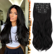 Long Wavy Claw Clip Ponytail Hair Extension for Instant Volume Boost and Natural Color Blend