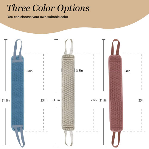 DoubleSided Exfoliating Back Scrubber for Shower, Fast Drying Microfiber, Full Back Coverage 1