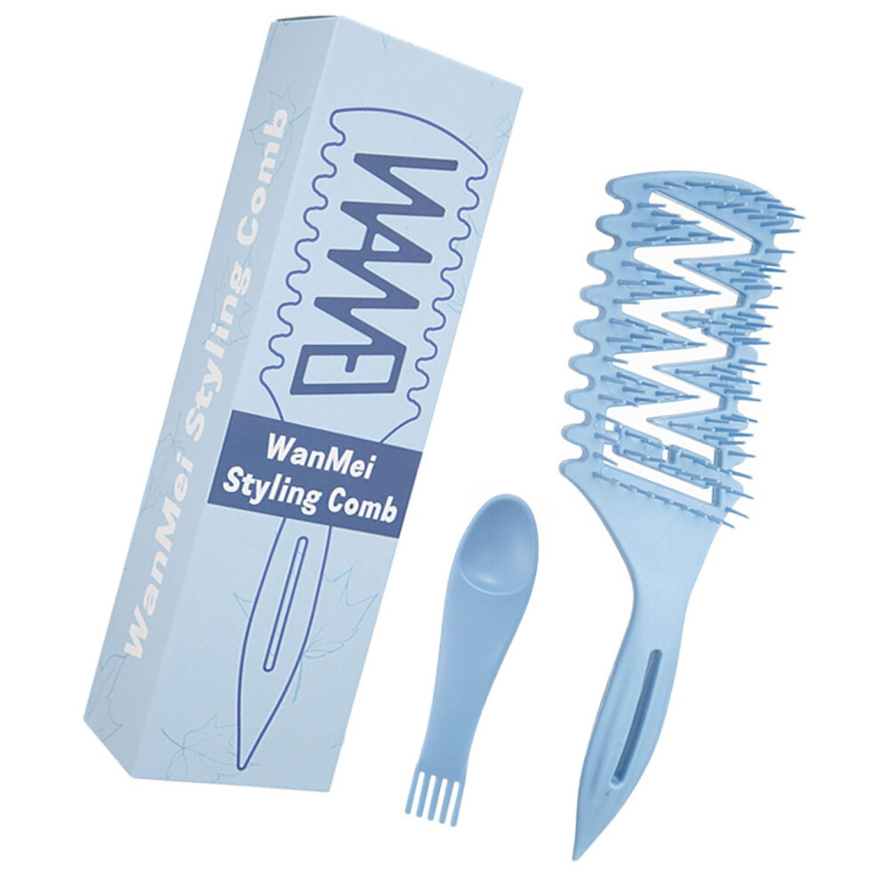 Unisex Hair Styling Comb With Unique Bounce Mechanism, Ergonomic Grip, Professional Curl Defining Tool