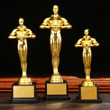 Competition Souvenir Gold Plated Little Golden Man Trophy 19/22/24 cm