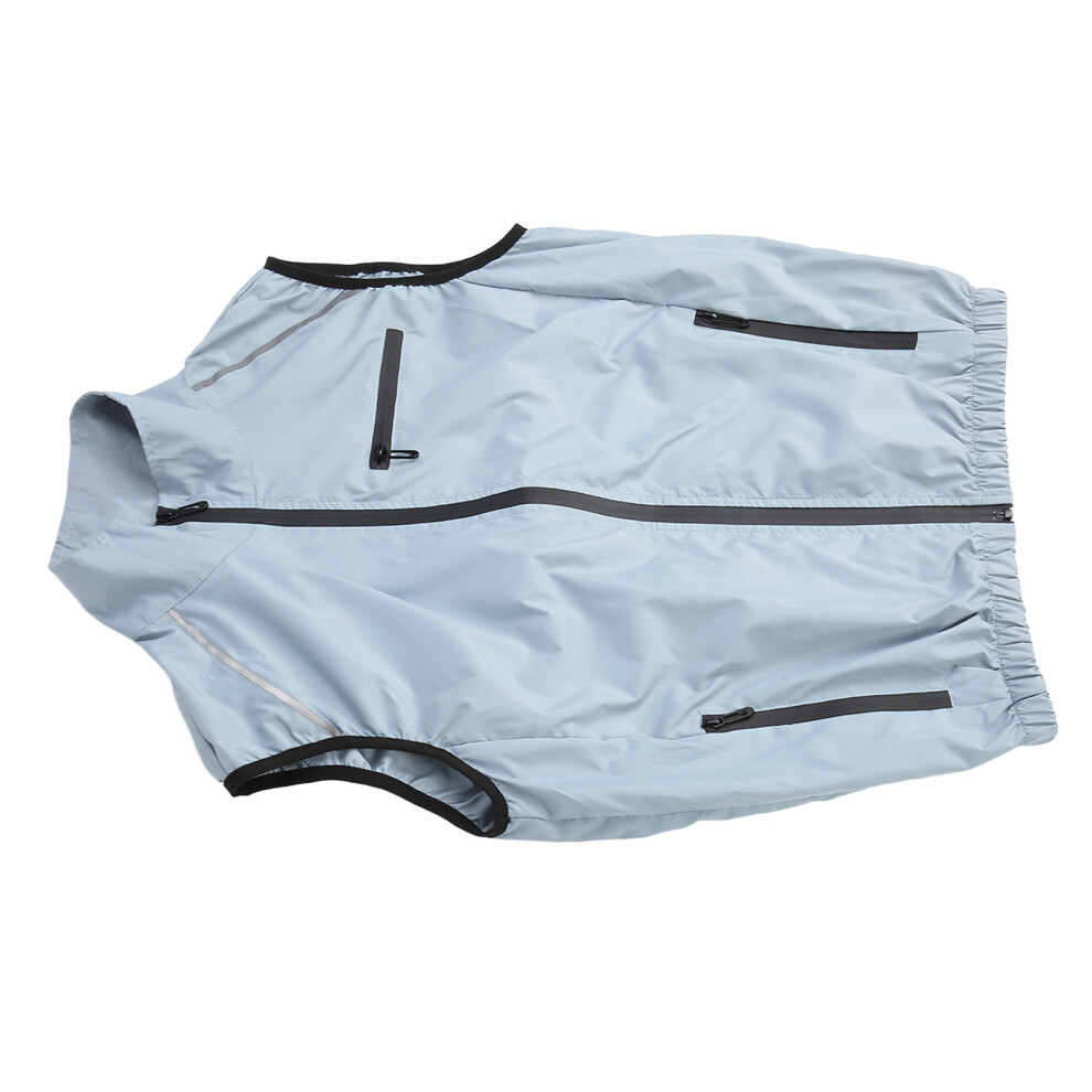 Cooling Vest 3 Levels Adjustable Breathable Air Conditioned Fan For Hot Weather Gray, Size L 7611389904525