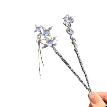 2 Pcs Metal Hair Sticks for Buns, French Hair Pins for Thick and Fine Hair, Secure AllDay Hold