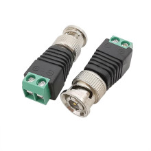 BNC Male Plug to Screw Terminal Adapter, Solderless BNC Connector Adapter for CCTV Camera, 10 Pack