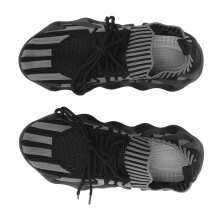 Scarpe da corsa da donna in mesh nere e grigie, sportive e traspiranti