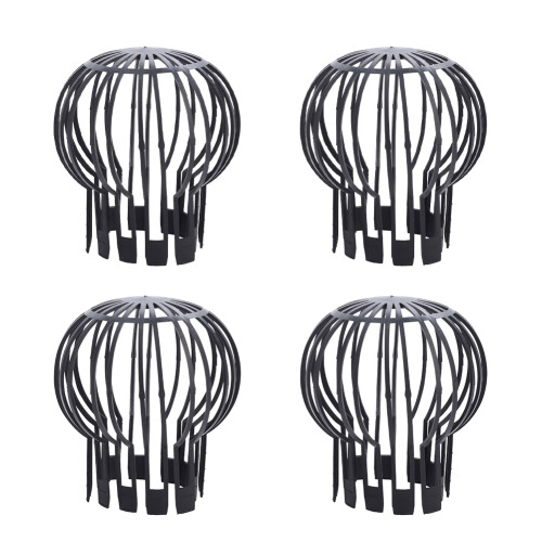 4Pcs Plastic Gutter Guard Downpipe Filter