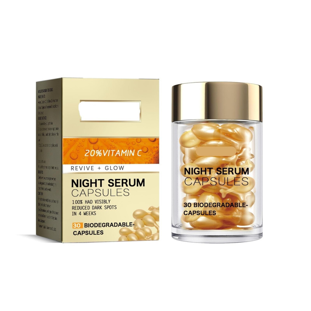 Vitamin C Serum Capsules for Brightening, Hydration and Wrinkle Reduction â 1 Pack