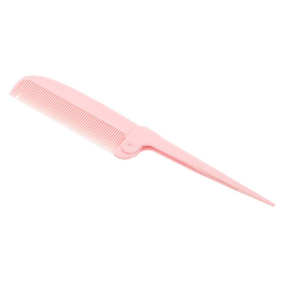Unisex Folding Rat Tail Comb With Polished Smooth Teeth For Precise Hair Sectioning And Travel Styling