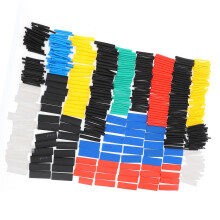 580 Stück Schrumpfschlauch-Set aus Nylon, 2:1 Verhältnis, sortierte Größen und Farben