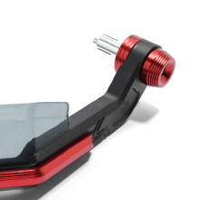 Hochleistungs-Rote Motorrad-Handschützer für 18-21 mm Lenker aus Aluminium & ABS