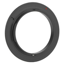 Metalen lensvatting macro-omkeeradapterring compatibel met Olympus OM-vatting spiegelreflexcamera's (52 mm)