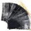 Press On Nail Tips with Lace Foil Stickers Black and White Full Coverage Acrylic Extensions 2
