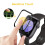 Screen Protector for Apple Watch 44mm Tempered Glass 3D Full Coverage AntiScratch HD Touch 2 Pack 5