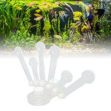 6-Hole Transparent Acrylic Aquarium Coral Rack, 15mm Wall Thickness
