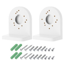 Security Camera Wall Mount 4.9 Inch L‑Shape Dome Bracket 2 Pack, Right Angle Design for Secure Installation