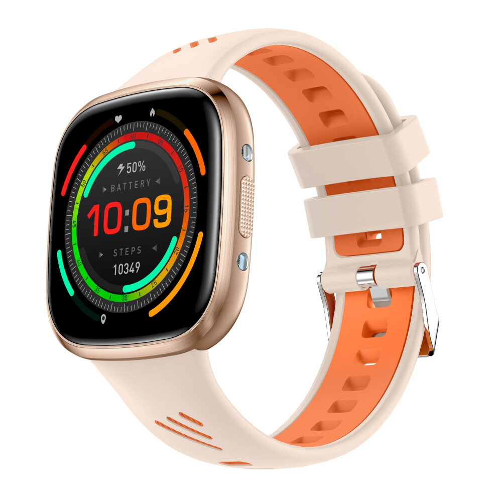 Bluetooth Smartwatch For Men And Women Ip68 Waterproof Fitness Tracker With 1.72' Hd Touch Screen And Call Function (Gold) Gold 9330225930907