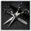 Professional Hair Cutting Scissors Set, Ergonomic Barber Shears with Sharp Precision Blades, 2PCS Silvery 4