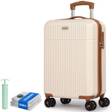 (21inch) Carry on Suitcase ABS Hard Shell Lightweight Small Trolley Travel Cabin Luggage