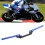 Aluminium Alloy Motorcycle Handlebar Blue Easy Install Replacement 7