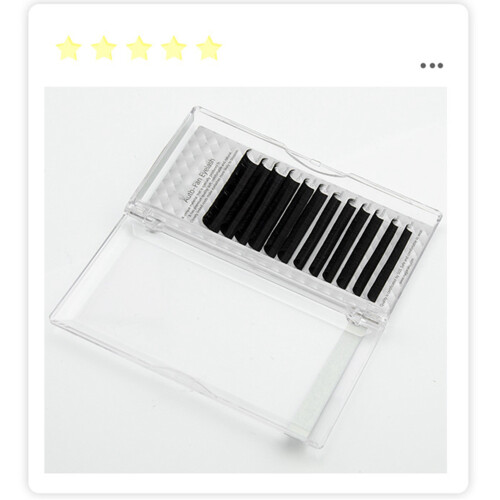 Auto Fan False Eyelashes 12 Rows Black Volume Lashes for Salon 2