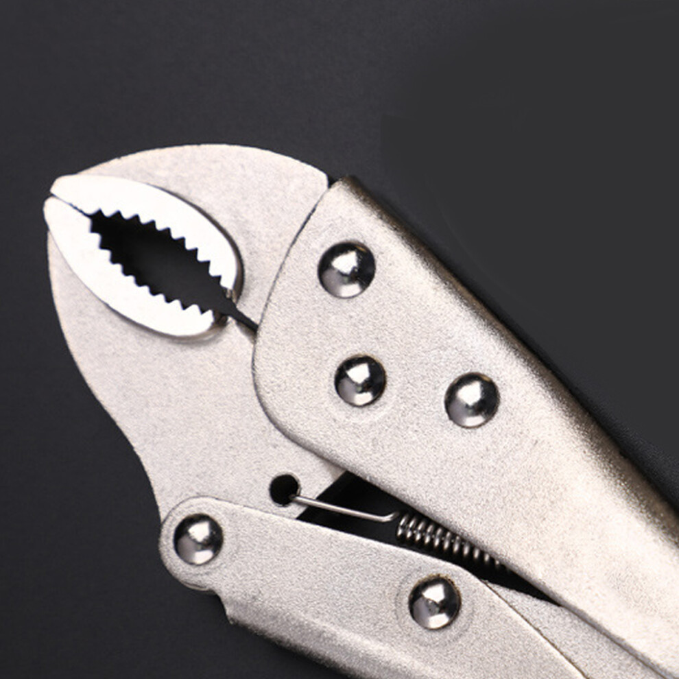 Locking Pliers 10In C45 Steel Curved Jaw Vice Grip Easy Adjust Tool 9331389912280