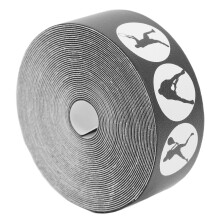 Autocollant de protection pour tĂŞte de raquette de tennis en PU 24mm, 5M, noir