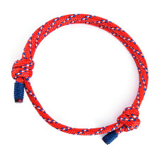 Red Camouflage Parachute Cord Adjustable Unisex Friendship Bracelet
